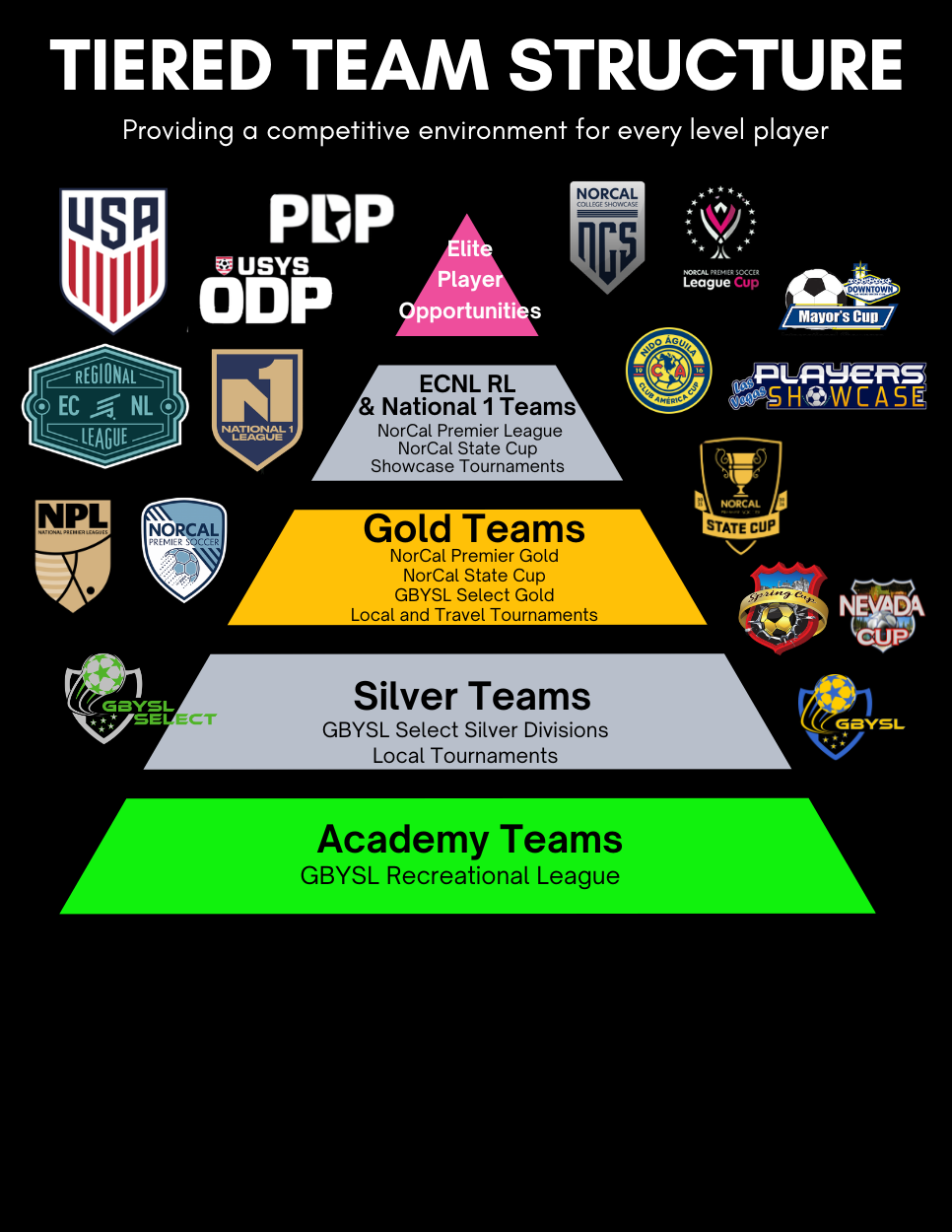 Reno Apex Tiered Team Structure